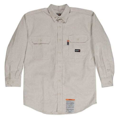 Men's Tall Flame-Resistant Down Plaid Work Shirt Thumbnail