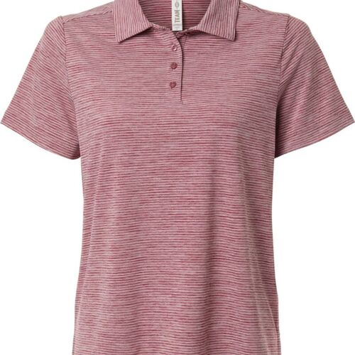 Women's Relay Heathered Stripe Polo Thumbnail